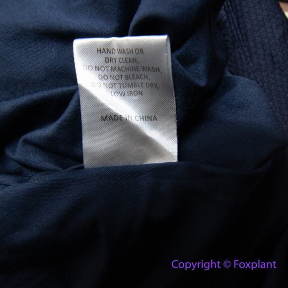 Anthropologie Hutch Pleat Fit & Flare long sleeves‎ Dress Navy Blue, size L - Picture 16 of 16